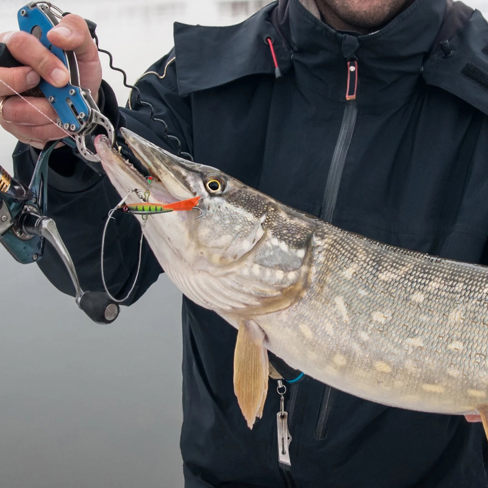 Goture-isca profissional de pesca no gelo, conjunto de tipo 5 para escolher, para truta, baixo, lúcio, carpa, inverno, novo estilo, 2021