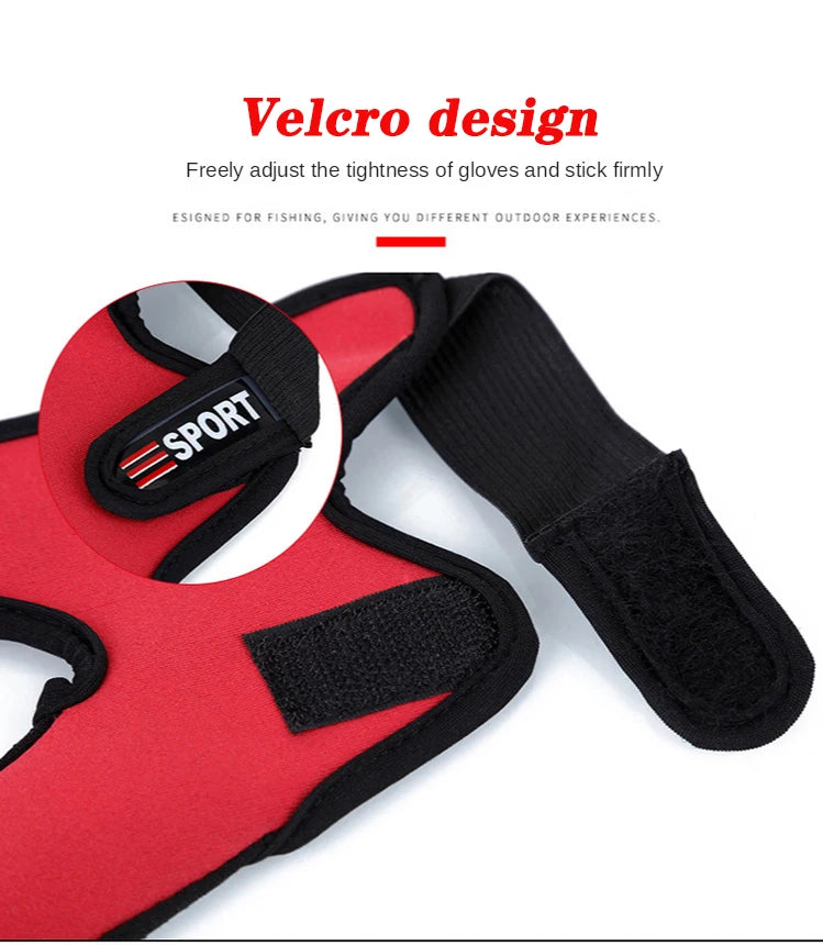 Luvas de pesca 2 dedos protetor respirável antiderrapante anti-corte luvas de pesca carpa ao ar livre equipamento de pesca acessórios suprimentos
