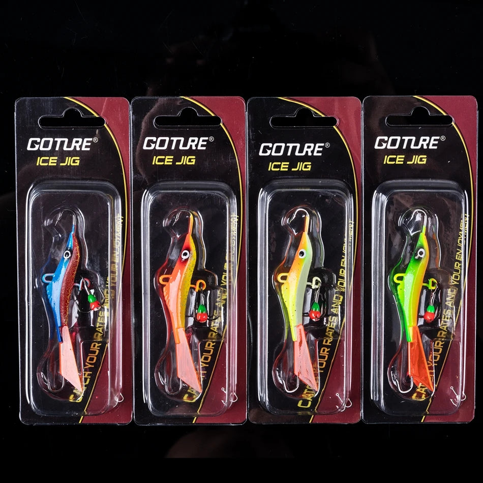 Goture-isca profissional de pesca no gelo, conjunto de tipo 5 para escolher, para truta, baixo, lúcio, carpa, inverno, novo estilo, 2021