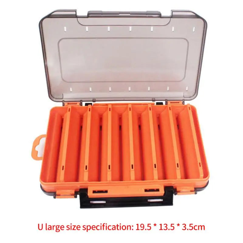 Compartimentos caixas de equipamento de pesca isca isca gancho acessórios caixa de armazenamento de alta resistência caixas de armazenamento caso recipiente sacos