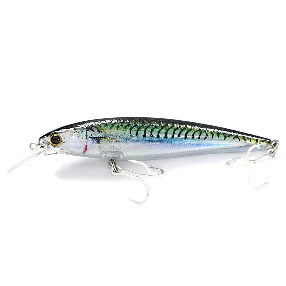 B & u flutuante minnow iscas de pesca de água salgada corrico crankbait iscas duras wobblers artificial truta isca para robalo