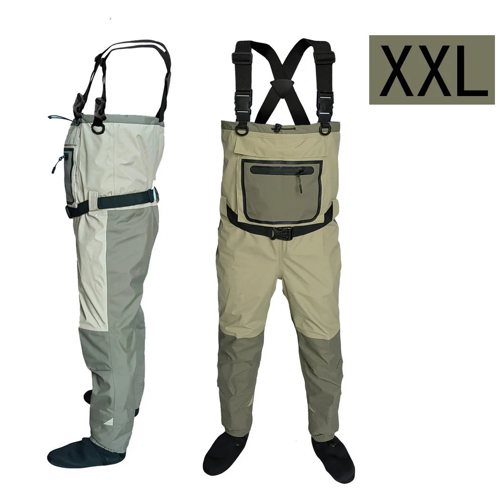 Pesca com mosca Crianças para adultos waders neoprene pé para homens jangada caça Secagem rápida À prova d'água e respirável