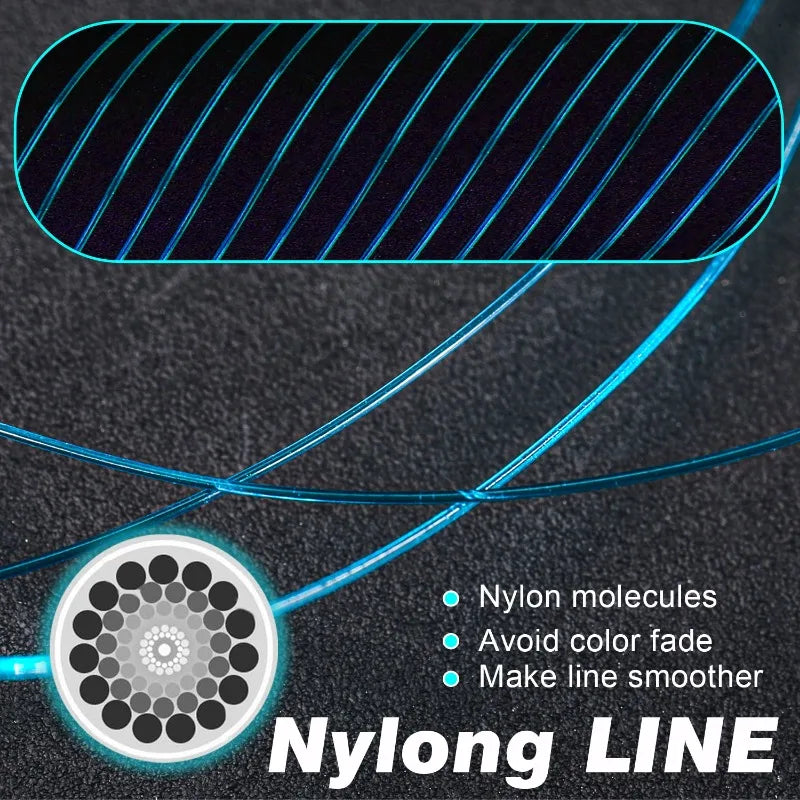Sougayilang 500m linha de pesca de náilon max arraste 7-38lb super forte linha de náilon japão monofilamento de água salgada linha de água doce pesca