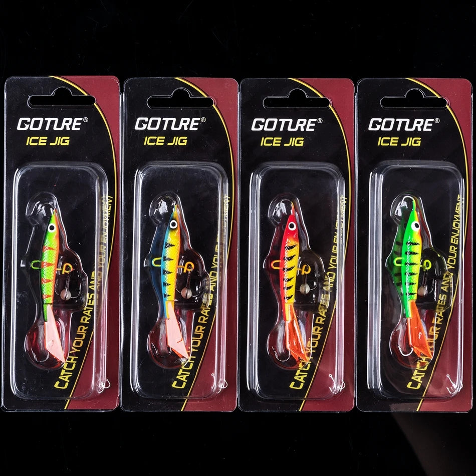 Goture-isca profissional de pesca no gelo, conjunto de tipo 5 para escolher, para truta, baixo, lúcio, carpa, inverno, novo estilo, 2021