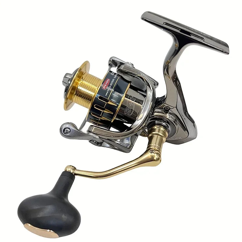 Carretel de pesca PENN GX1000-7000 com 13 + 1 rolamentos de última geração, arrasto máximo de 25 kg e presente de linha de pesca PE bônus
