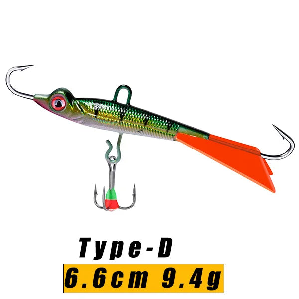 Goture-isca profissional de pesca no gelo, conjunto de tipo 5 para escolher, para truta, baixo, lúcio, carpa, inverno, novo estilo, 2021