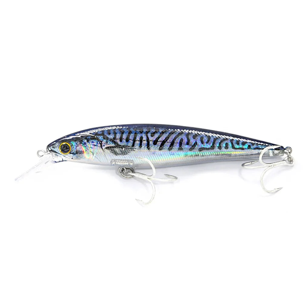B & u flutuante minnow iscas de pesca de água salgada corrico crankbait iscas duras wobblers artificial truta isca para robalo