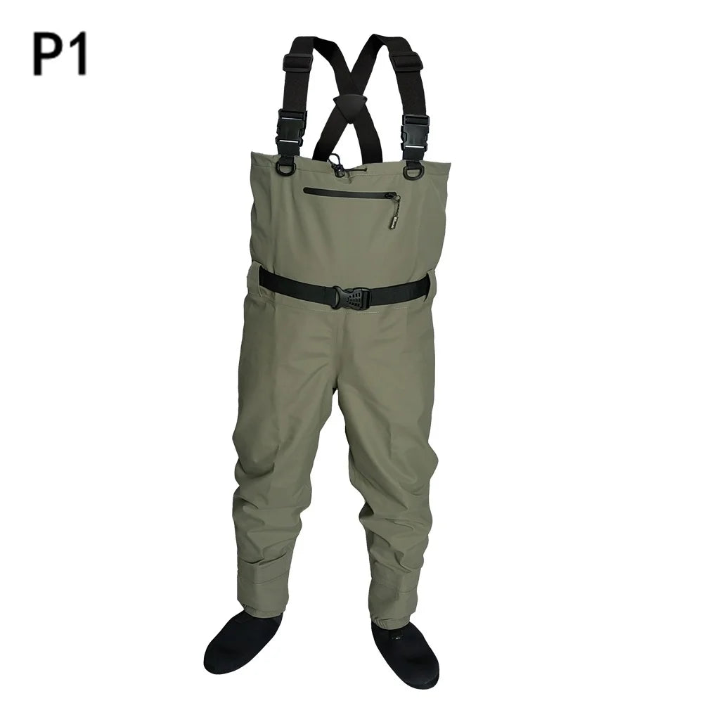 Pesca com mosca Crianças para adultos waders neoprene pé para homens jangada caça Secagem rápida À prova d'água e respirável