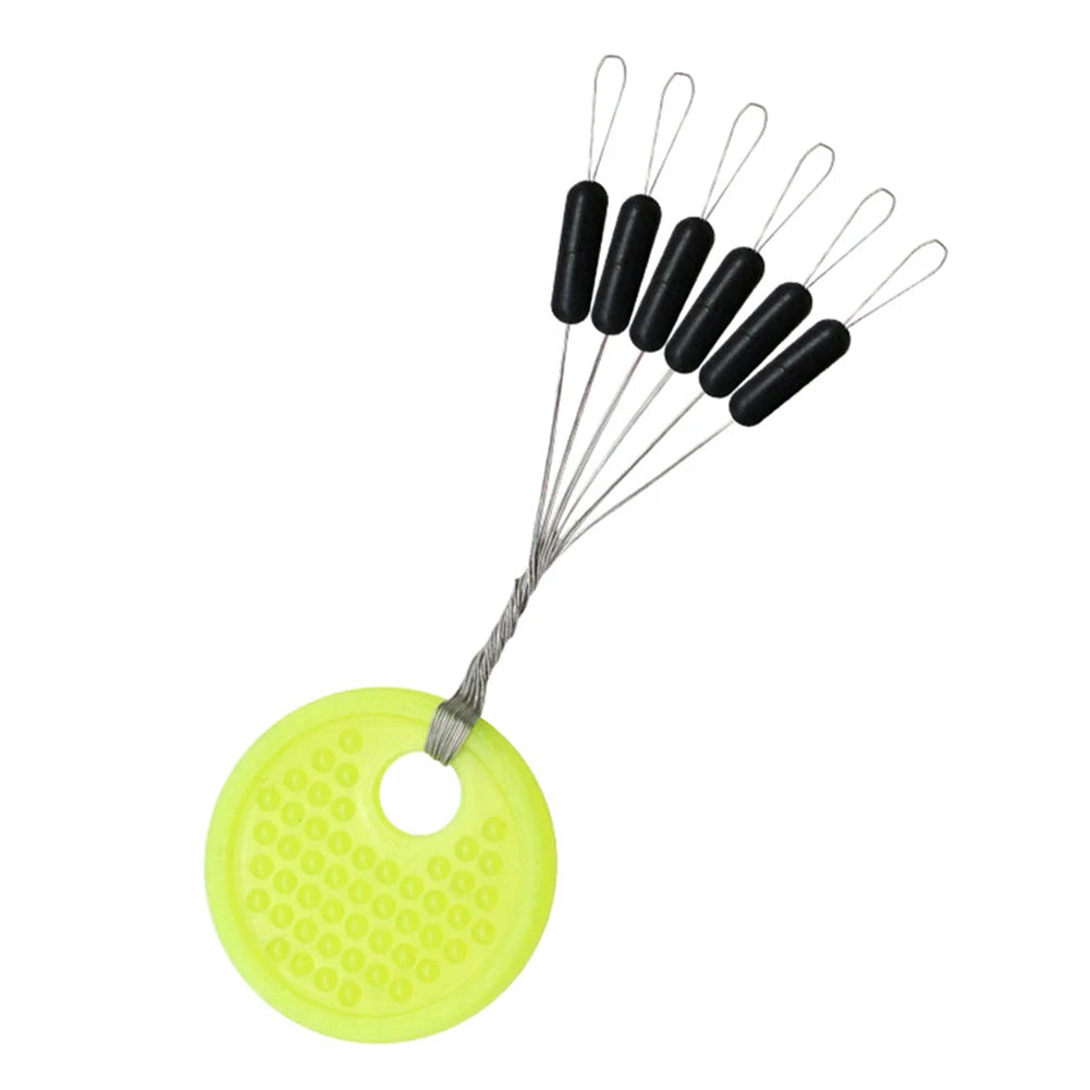 Borracha Oval Stopper Pesca Float, Silicon Space Bean Sea Carp, Fly Pesca Bobber, preto, 10, 20 Grupo Set, 60 pcs, 120pcs