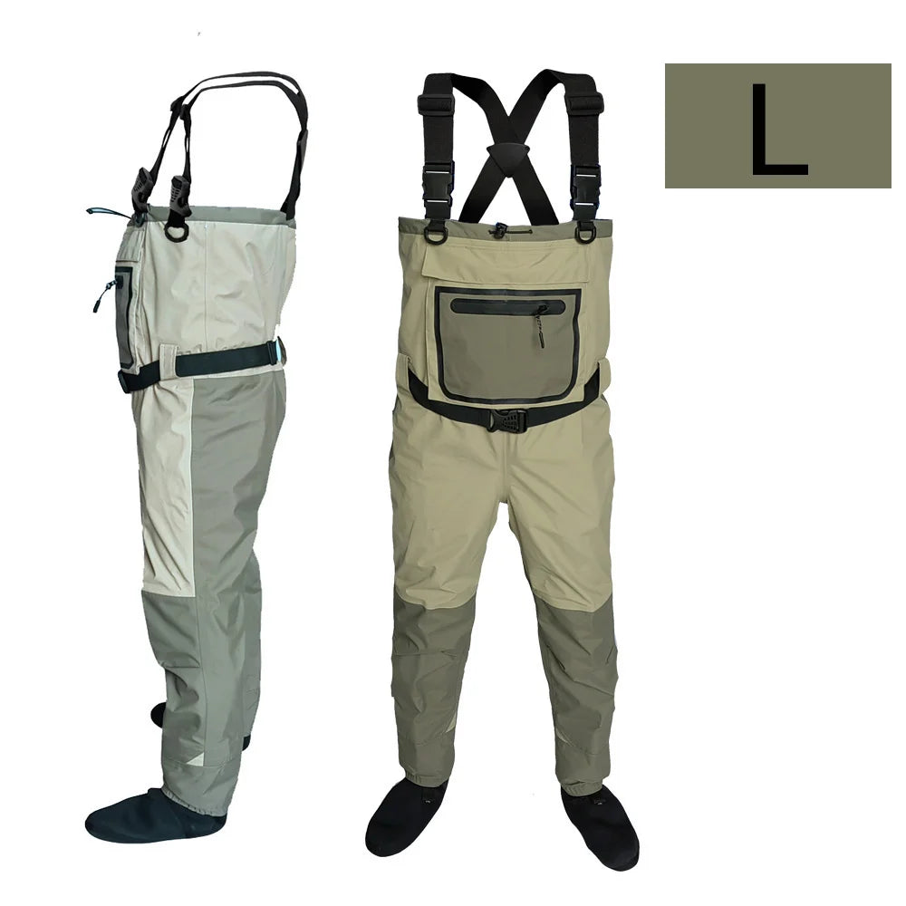 Pesca com mosca Crianças para adultos waders neoprene pé para homens jangada caça Secagem rápida À prova d'água e respirável
