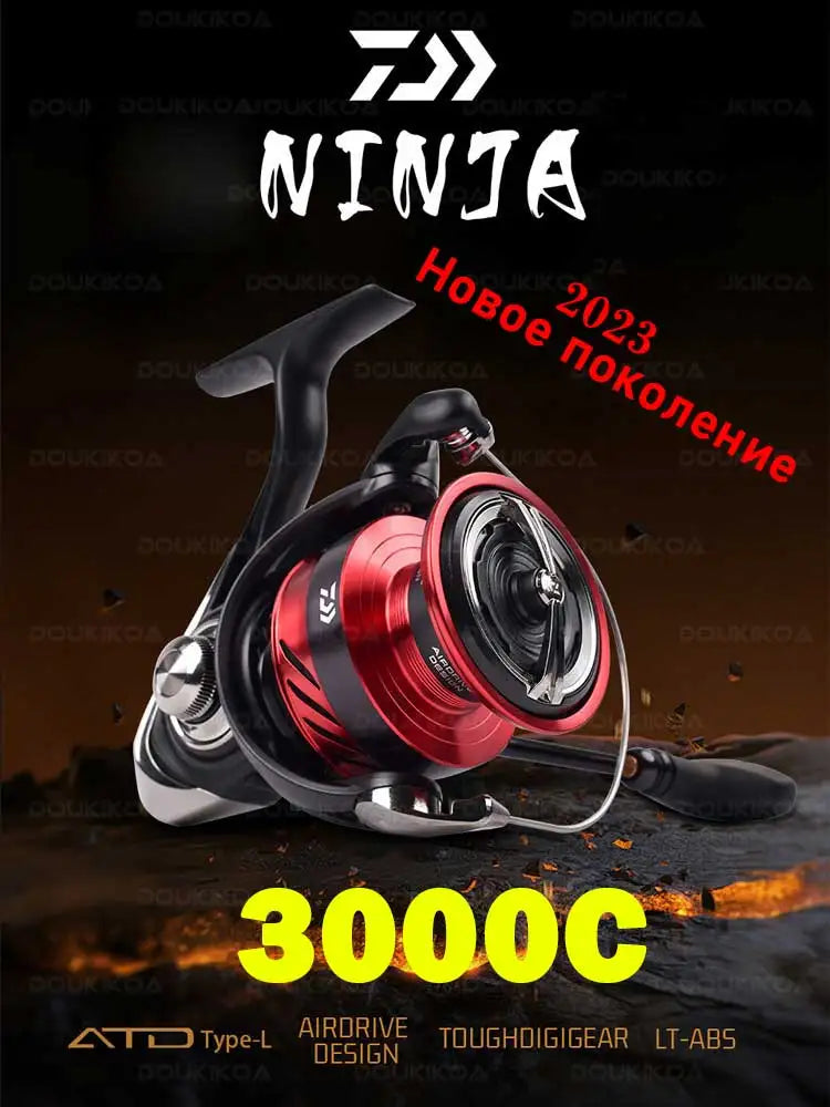 2023 daiwa ninja lt carretel de pesca 1000-6000 carretilhas de pesca 5kg/10kg/12kg potência 5.3:1/6.2:1 carretéis de fiação de água do mar
