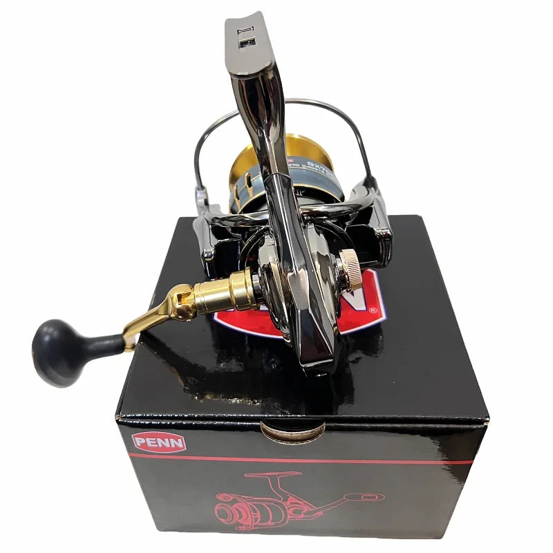 Carretel de pesca PENN GX1000-7000 com 13 + 1 rolamentos de última geração, arrasto máximo de 25 kg e presente de linha de pesca PE bônus
