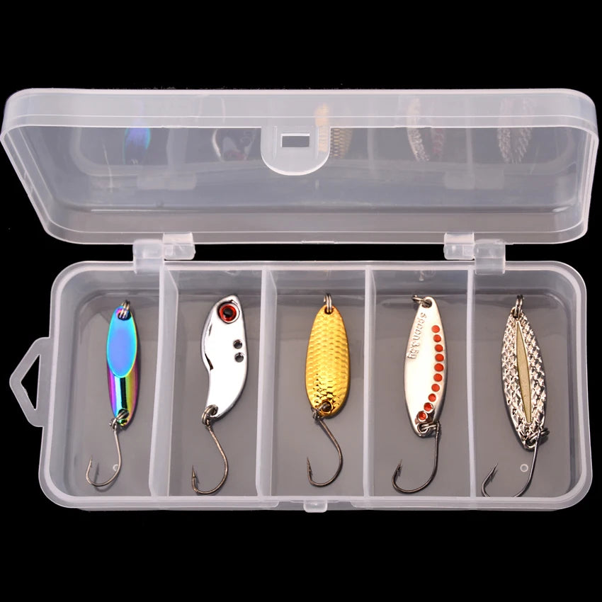 5 pçs/lote wobbler iscas 3g/10g/15g metal vib isca de pesca conjunto afundando metal duro vib mar iscas de pesca artificial isca de pesca