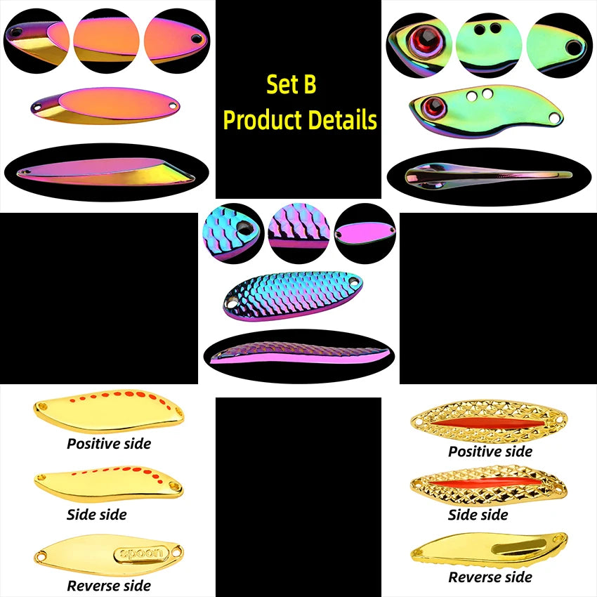 5 pçs/lote wobbler iscas 3g/10g/15g metal vib isca de pesca conjunto afundando metal duro vib mar iscas de pesca artificial isca de pesca