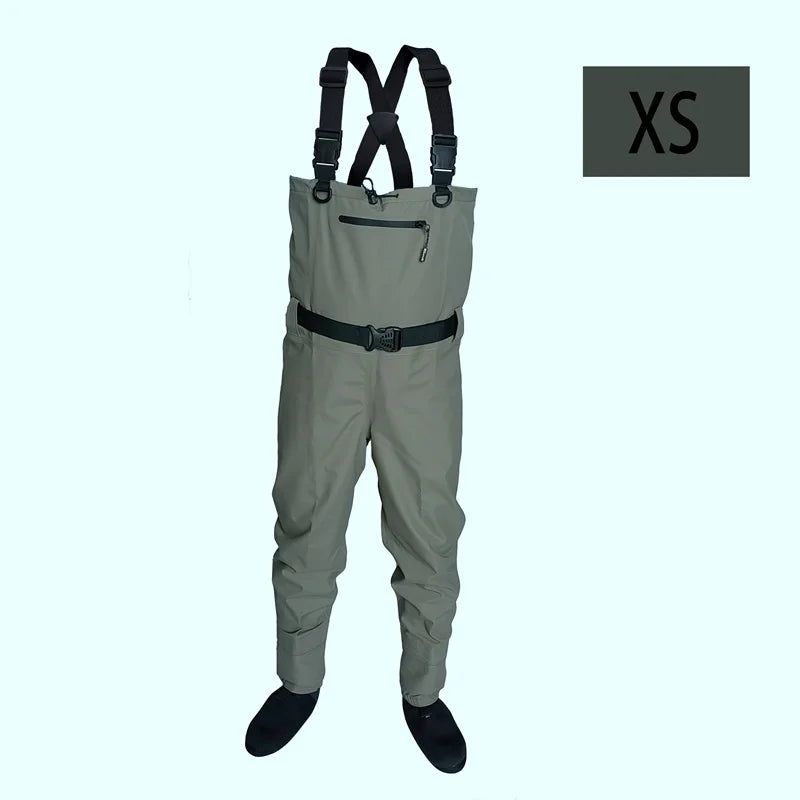 Pesca com mosca Crianças para adultos waders neoprene pé para homens jangada caça Secagem rápida À prova d'água e respirável