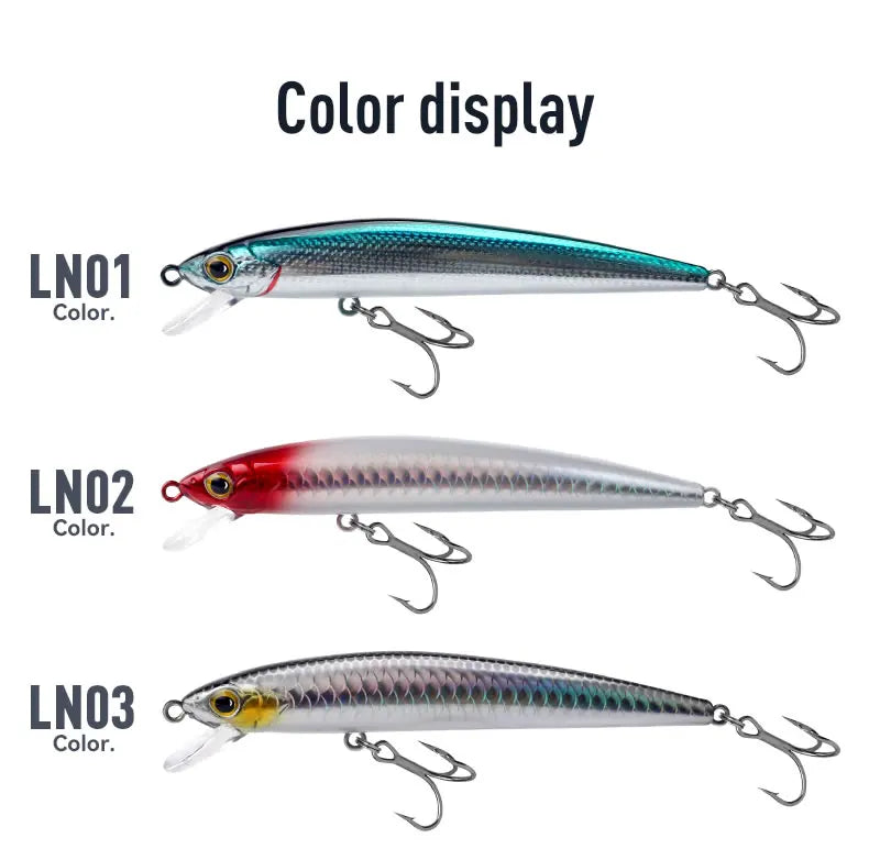 Kingdom sp sombra iscas de pesca 6.5g 9g 14g 14.2g pendurado minnow wobbler manivela iscas artificial mar baixo pique equipamento de pesca