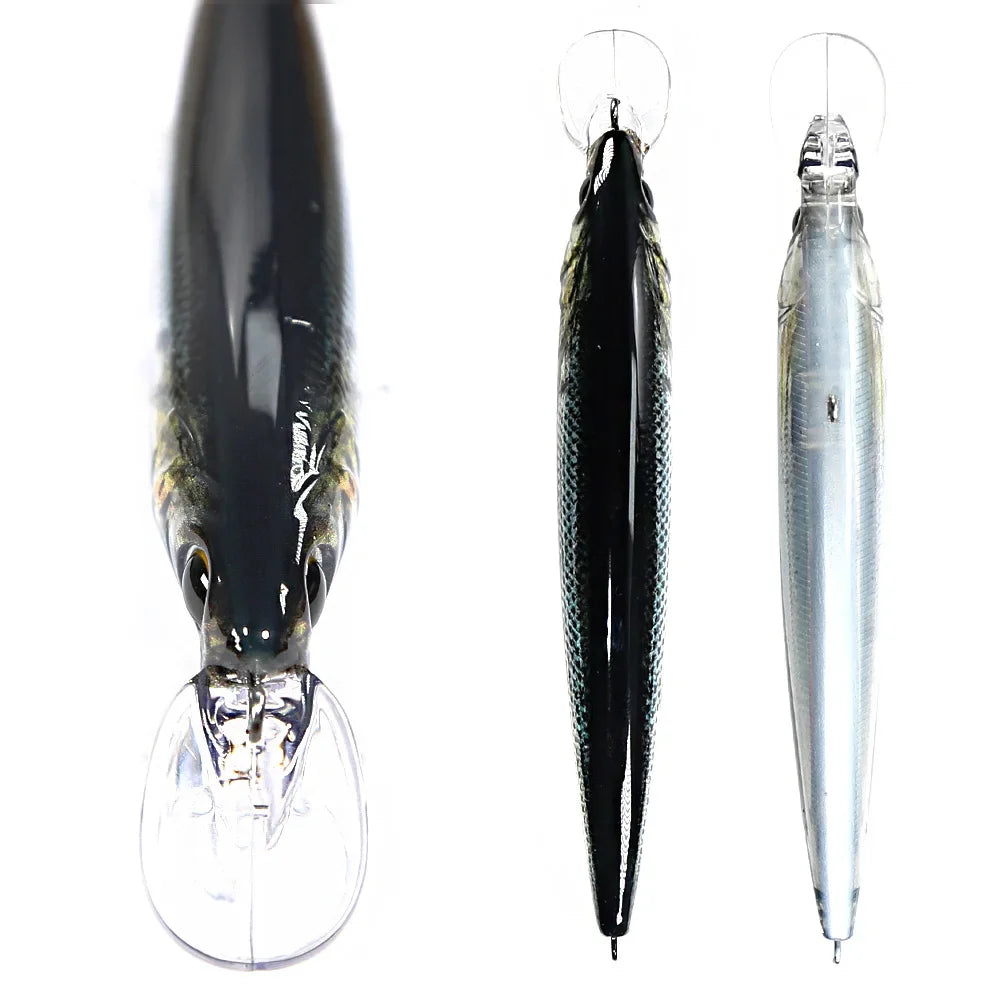 B & u flutuante minnow iscas de pesca de água salgada corrico crankbait iscas duras wobblers artificial truta isca para robalo