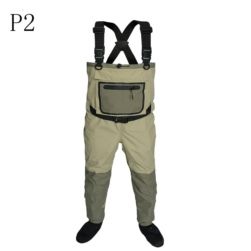 Pesca com mosca Crianças para adultos waders neoprene pé para homens jangada caça Secagem rápida À prova d'água e respirável