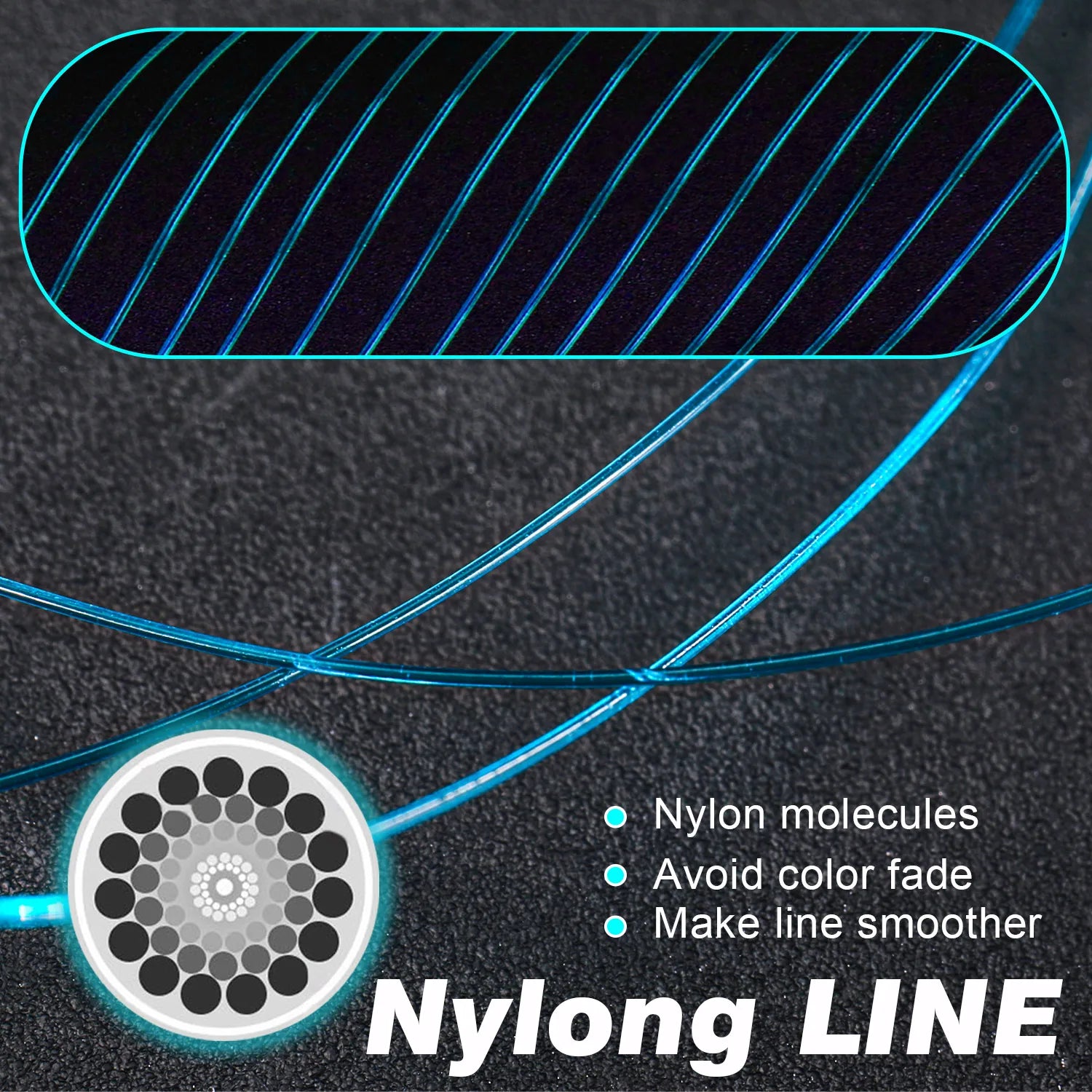 Sougayilang 500m linha de pesca de náilon max arraste 7-38lb super forte linha de náilon japão monofilamento de água salgada linha de água doce pesca