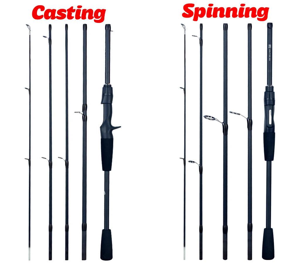 PHISHGER Spinning Baitcasting Viagem Carbono Mini Bens Para Pesca Rods Casting Peso 5-30g M Fast Ultralight Lure Trut Pole