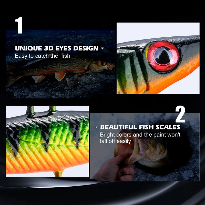 Goture-isca profissional de pesca no gelo, conjunto de tipo 5 para escolher, para truta, baixo, lúcio, carpa, inverno, novo estilo, 2021