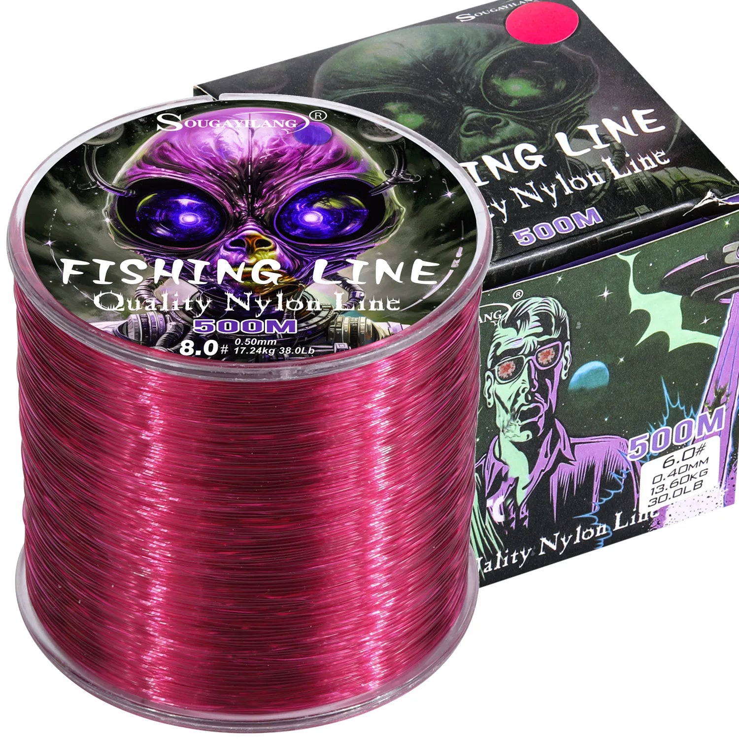 Sougayilang 500m linha de pesca de náilon max arraste 7-38lb super forte linha de náilon japão monofilamento de água salgada linha de água doce pesca