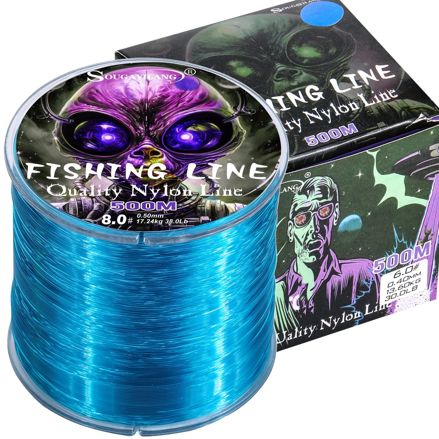 Sougayilang 500m linha de pesca de náilon max arraste 7-38lb super forte linha de náilon japão monofilamento de água salgada linha de água doce pesca