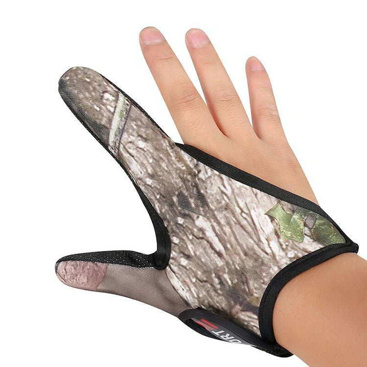 Luvas de pesca 2 dedos protetor respirável antiderrapante anti-corte luvas de pesca carpa ao ar livre equipamento de pesca acessórios suprimentos