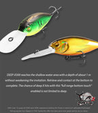 Bearking 75mm 23g iscas de pesca superiores flutuante manivela isca mergulhador profundo isca alta qualidade iscas duras ação profissional wobbler