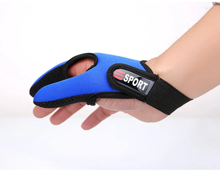 Luvas de pesca 2 dedos protetor respirável antiderrapante anti-corte luvas de pesca carpa ao ar livre equipamento de pesca acessórios suprimentos