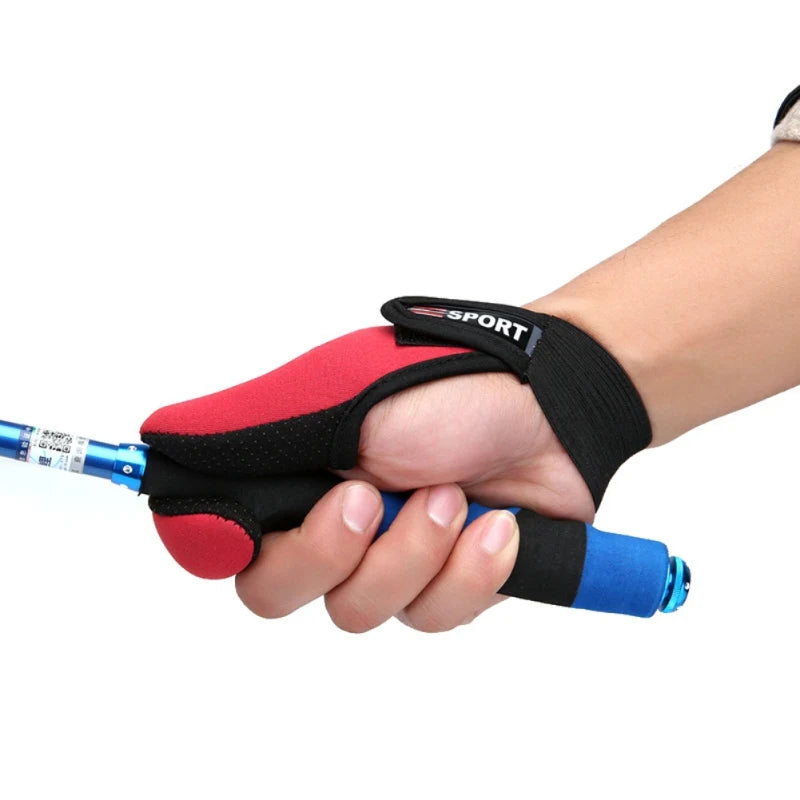 Luvas de pesca 2 dedos protetor respirável antiderrapante anti-corte luvas de pesca carpa ao ar livre equipamento de pesca acessórios suprimentos