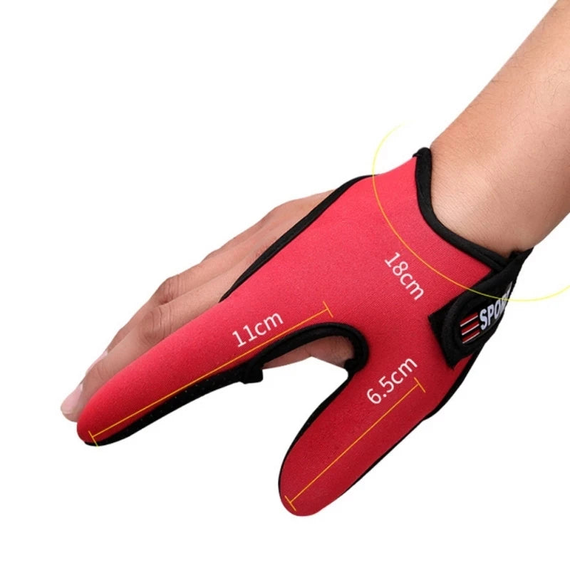 Luvas de pesca 2 dedos protetor respirável antiderrapante anti-corte luvas de pesca carpa ao ar livre equipamento de pesca acessórios suprimentos