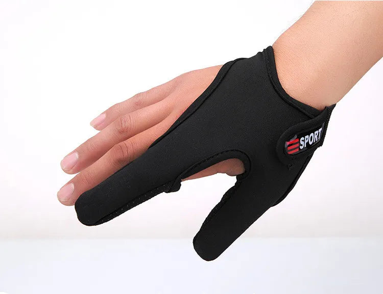 Luvas de pesca 2 dedos protetor respirável antiderrapante anti-corte luvas de pesca carpa ao ar livre equipamento de pesca acessórios suprimentos