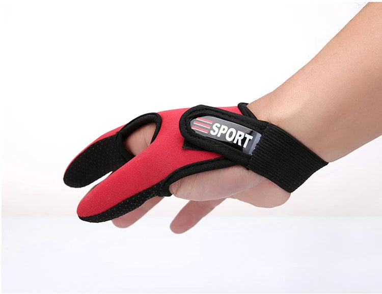 Luvas de pesca 2 dedos protetor respirável antiderrapante anti-corte luvas de pesca carpa ao ar livre equipamento de pesca acessórios suprimentos
