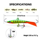 Goture-isca profissional de pesca no gelo, conjunto de tipo 5 para escolher, para truta, baixo, lúcio, carpa, inverno, novo estilo, 2021