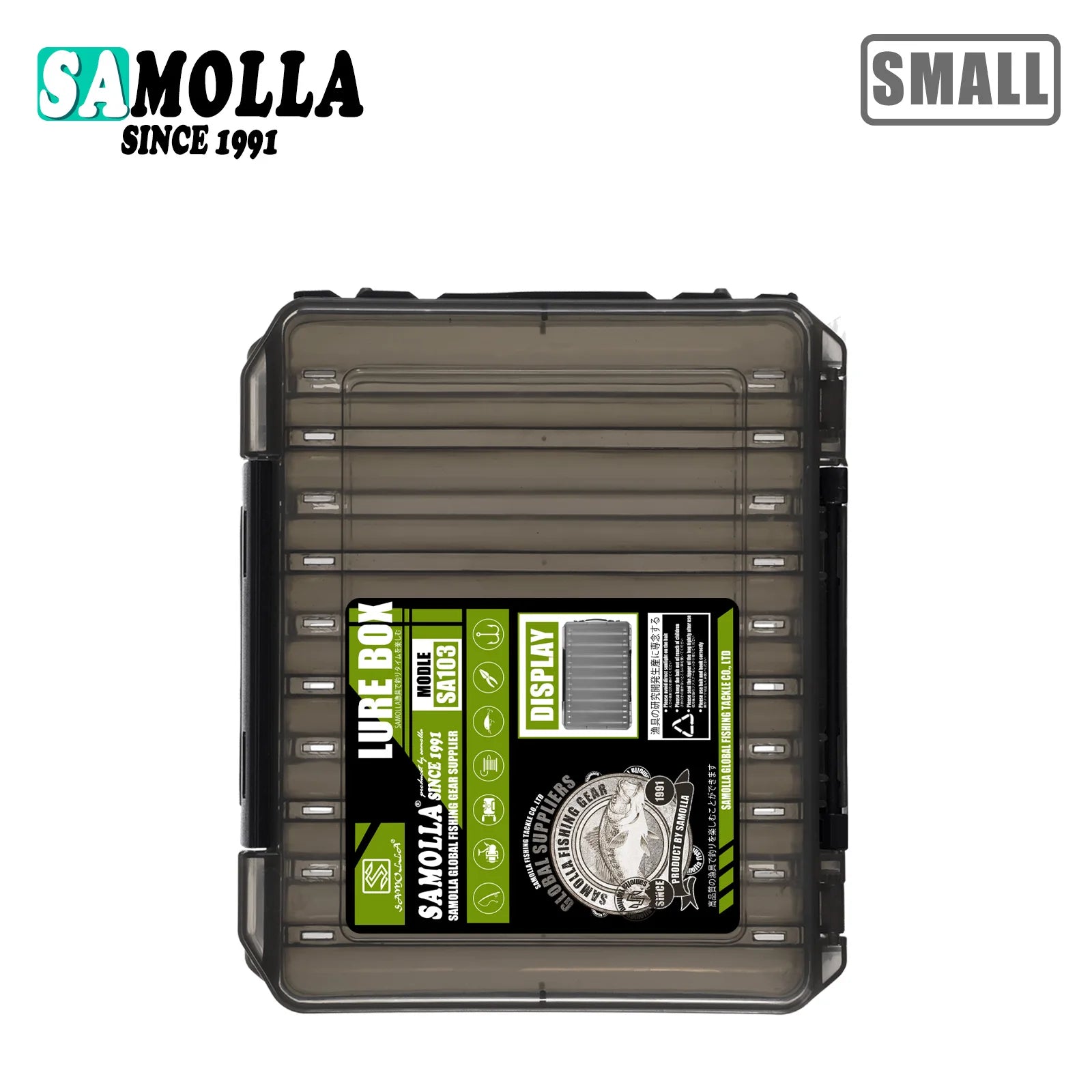 Samolla grande caixa de equipamento de pesca armazenamento de isca dupla face caixas de gancho iscas recipiente caso de armazenamento acessórios de pesca