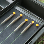 Hirisi caixa organizadora de pesca de carpa, grande capacidade, compartimentos multiuso, acessórios de pesca, caixa de armazenamento de peixe, isca falsa
