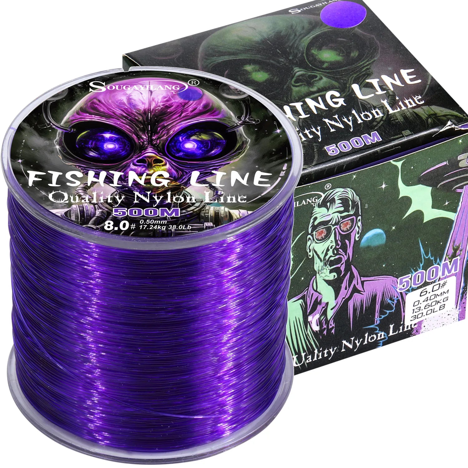 Sougayilang 500m linha de pesca de náilon max arraste 7-38lb super forte linha de náilon japão monofilamento de água salgada linha de água doce pesca