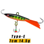 Goture-isca profissional de pesca no gelo, conjunto de tipo 5 para escolher, para truta, baixo, lúcio, carpa, inverno, novo estilo, 2021