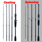 PHISHGER Spinning Baitcasting Viagem Carbono Mini Bens Para Pesca Rods Casting Peso 5-30g M Fast Ultralight Lure Trut Pole