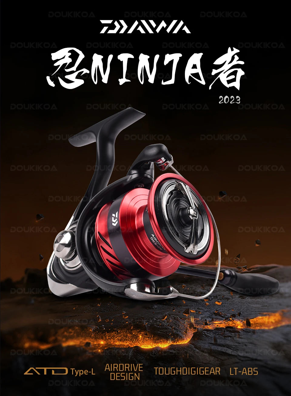2023 daiwa ninja lt carretel de pesca 1000-6000 carretilhas de pesca 5kg/10kg/12kg potência 5.3:1/6.2:1 carretéis de fiação de água do mar