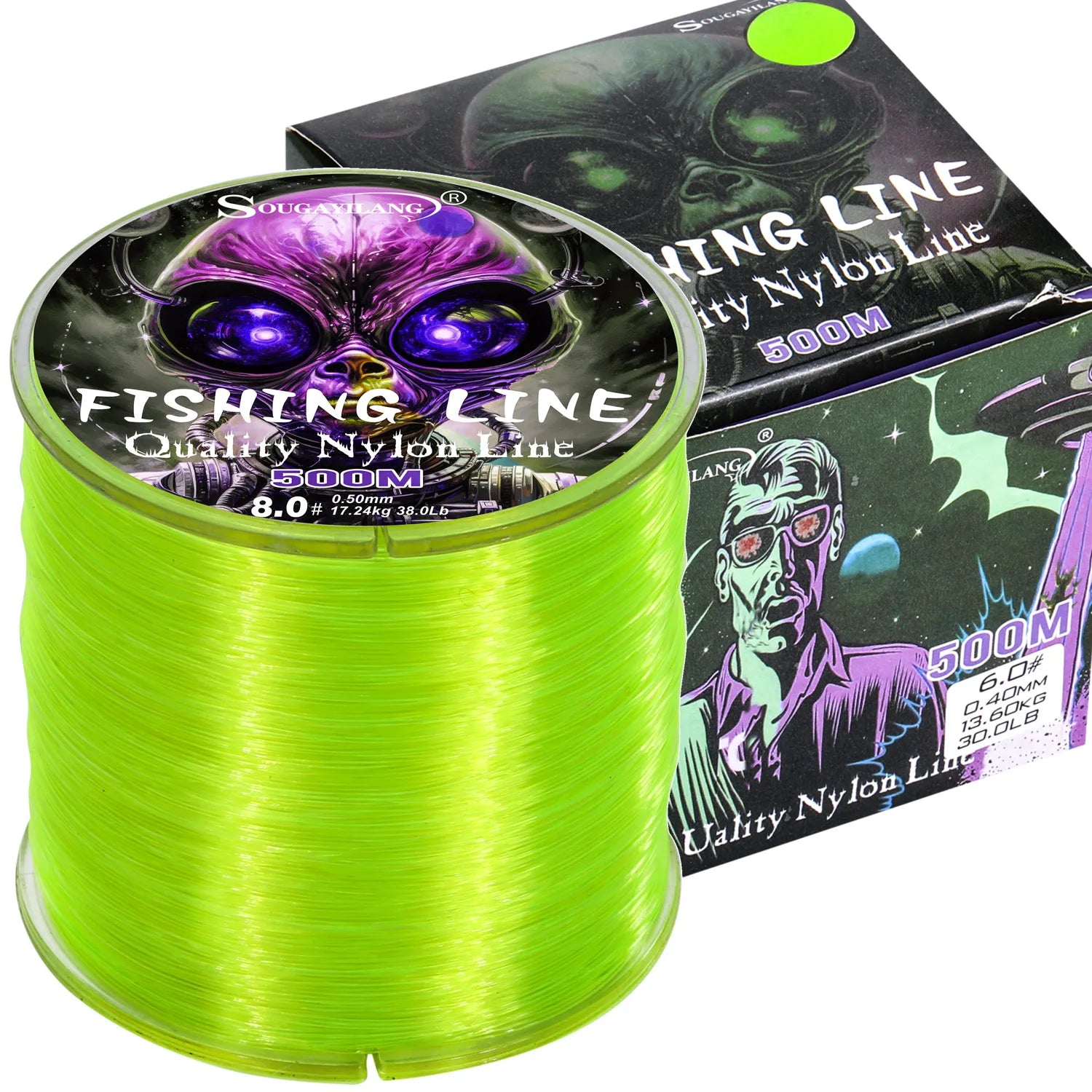 Sougayilang 500m linha de pesca de náilon max arraste 7-38lb super forte linha de náilon japão monofilamento de água salgada linha de água doce pesca
