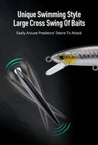 Kingdom sp sombra iscas de pesca 6.5g 9g 14g 14.2g pendurado minnow wobbler manivela iscas artificial mar baixo pique equipamento de pesca
