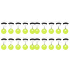 Borracha Oval Stopper Pesca Float, Silicon Space Bean Sea Carp, Fly Pesca Bobber, preto, 10, 20 Grupo Set, 60 pcs, 120pcs