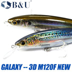 B & u flutuante minnow iscas de pesca de água salgada corrico crankbait iscas duras wobblers artificial truta isca para robalo