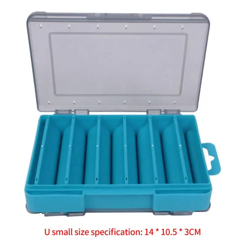 Compartimentos caixas de equipamento de pesca isca isca gancho acessórios caixa de armazenamento de alta resistência caixas de armazenamento caso recipiente sacos