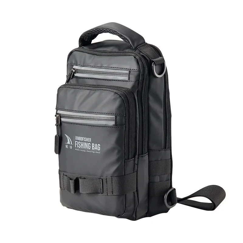 Bolsa de pesca, equipamento de pesca, mochila, caixa de equipamento de pesca tática leve, bolsa multifuncional, bolsa de pesca ao ar livre