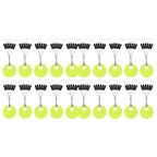 Borracha Oval Stopper Pesca Float, Silicon Space Bean Sea Carp, Fly Pesca Bobber, preto, 10, 20 Grupo Set, 60 pcs, 120pcs