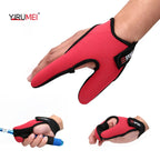 Luvas de pesca 2 dedos protetor respirável antiderrapante anti-corte luvas de pesca carpa ao ar livre equipamento de pesca acessórios suprimentos
