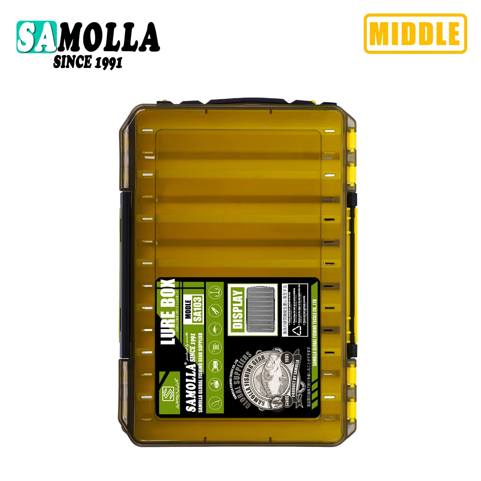 Samolla grande caixa de equipamento de pesca armazenamento de isca dupla face caixas de gancho iscas recipiente caso de armazenamento acessórios de pesca